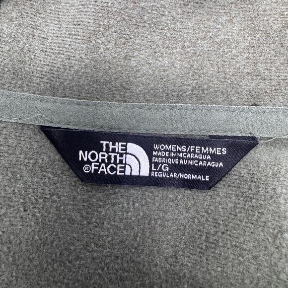 The North Face Women Fullzip Hoodie Green sz L Athletic Sporty Gorpcore Active - Picture 6 of 8